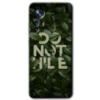 Potkal Hediye Fabrikası Xiaomi Mi 12 Pro Kılıf HD Desen Baskılı Arka Kapak - Do Not Hide