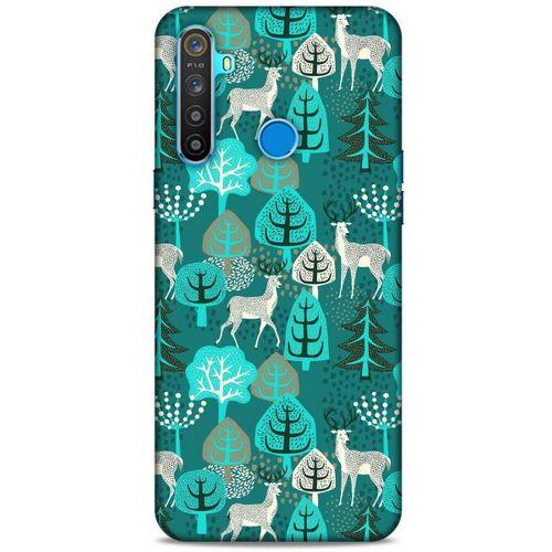 Oppo Realme 5i Kılıf Snowix (32) Soft Silikon Kılıf Turkuaz Beyaz