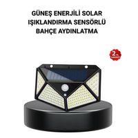 Solar Bahçe Lambası 100 Led Hareket Sensörlü Güneş Enerjili Aydınlatma