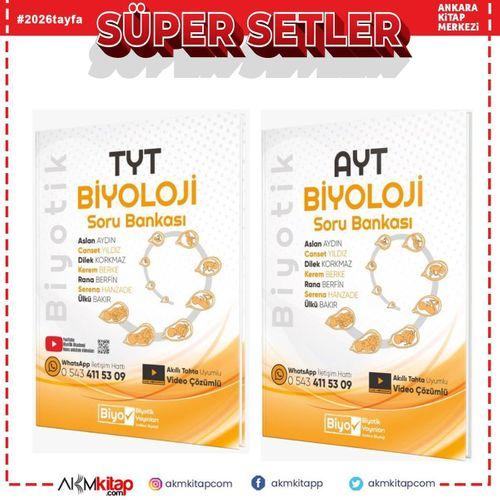 Biyotik TYT ve AYT Biyoloji Soru Bankası Seti 2 Kitap