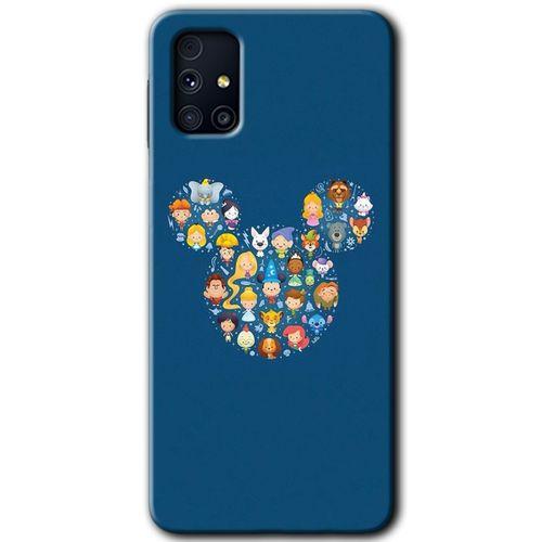 MRCİLETİSİM Samsung Galaxy M31s Kılıf Baskılı Kapak - Mickey +Tam Ekran Koruyucu