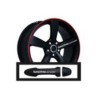 Ssangyong Rodius İçin Uyumlu Aksesuar Oto Kapı Kolu/Jant Sticker 10 Adet 10*1,5 Cm