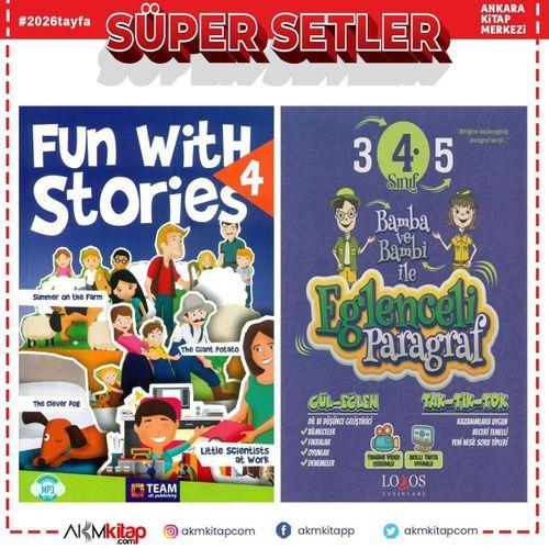 Team ELT Publishing 4. Sınıf Hikayelerle Eğlence ve Lodos Eğlenceli Paragraf Soru Bankası Seti 2 Kitap