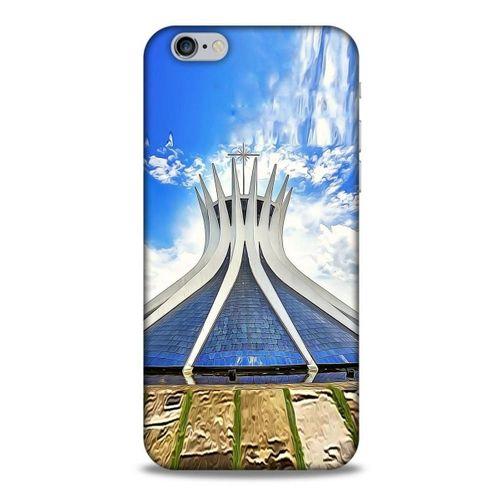 Apple Iphone 6S Kılıf Dünya Mimarisi (16) Kalın Kılıf Brasilia Katedrali