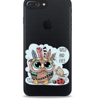 Zoologix (55) Apple Iphone 8 Plus Şeffaf Kılıf Silikon Desenli