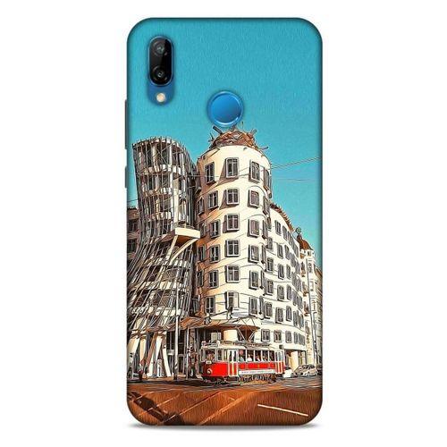 Huawei P20 Lite Kılıf Dünya Mimarisi (35) Fit Design Kılıf The Dancing House Çekya