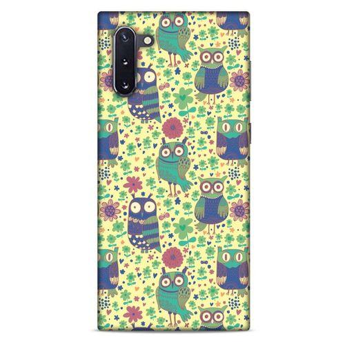 Baykuşlar (15) Desenli Silikon Kapak Telefon Kabı Samsung Galaxy Note 10 Kılıf