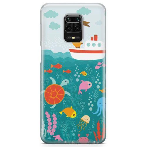 Xiaomi Redmi Note 9 Pro Kılıf Sualtı Dünyası Arka Kapak Koruma Desenli Full Koruyucu