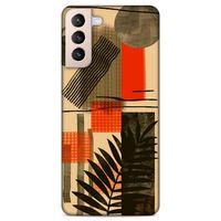 Lopard Samsung Galaxy S21 Plus Uyumlu Kılıf Soyut Sanat (44) Desenli Tough Armor Kılıf