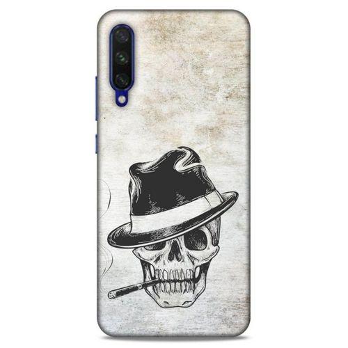 Lopard Xiaomi Mi A3 Uyumlu Kılıf Tattoo's (24) Darbe Emici Kılıf Şapkalı İskelet
