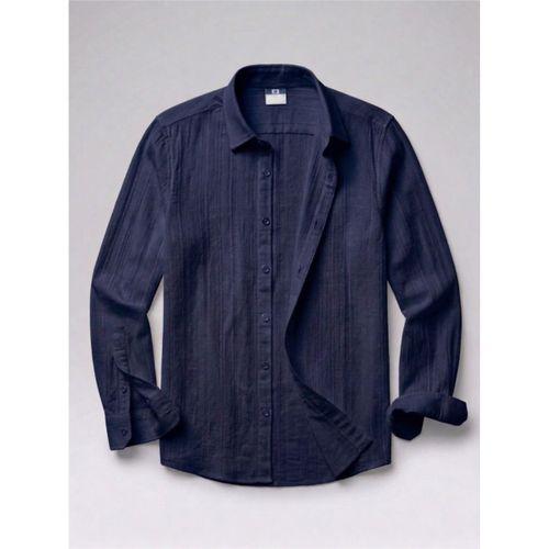 Erkek Armürlü Yarım Oversize Müslin Gömlek