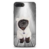 Apple Iphone 8 Plus Kılıf Köpek Kıyafetleri (41) Tank Kılıf Affenpinscher Sweat