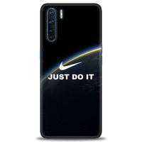 Oppo A91 / Reno 3 Kılıf HD Baskılı Kılıf - Nike Dünya + Tam Ekran Koruyucu