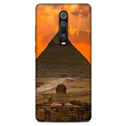 Xiaomi Mi 9T Kılıf Dünya Mimarisi (25) Antişok Kapak Giza Piramitler Mısır