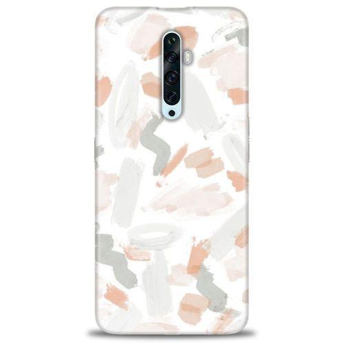 Oppo Reno 2Z Kılıf HD Baskılı Kılıf - Fırça Darbeleri + Tam Ekran Koruyucu