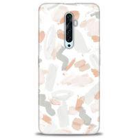 Oppo Reno 2Z Kılıf HD Baskılı Kılıf - Fırça Darbeleri + Tam Ekran Koruyucu