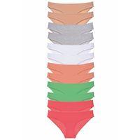 12 adet Süper Eko Set Likralı Kadın Slip Külot Set 6