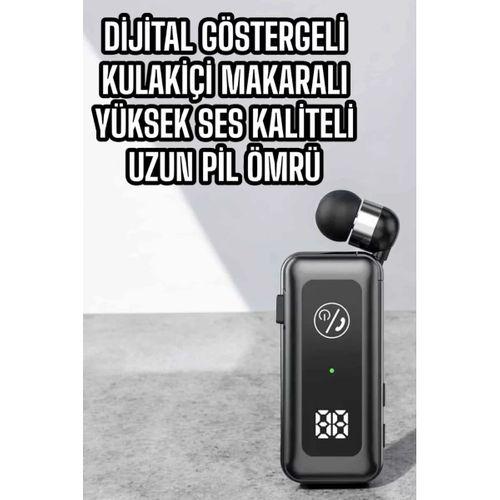 Kablolu Bluetooth Kulaklık Kulak İçi Stereo Mikrofonlu Dijital Göstergeli