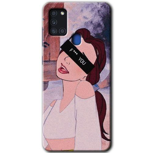 Samsung Galaxy A21s Kılıf Baskılı Kapak - Bad Girl +Tam Ekran Koruyucu