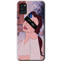 Samsung Galaxy A21s Kılıf Baskılı Kapak - Bad Girl +Tam Ekran Koruyucu