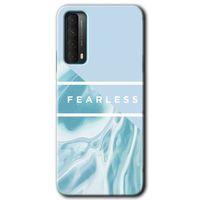 Huawei P Smart 2021 HD Baskılı Kılıf + 9D Tam Ekran Koruyucu - Fearless