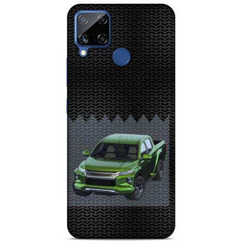 Lopard Oppo Realme C15 Uyumlu Kılıf PickUpX (18) Telefon Kılıfları Fosforlu Yeşil