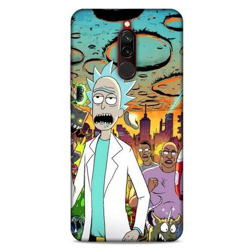 Xiaomi Redmi 8 Uyumlu Kılıf Rick And Morty (42) Rugged Armor Kılıf Story Train Morty