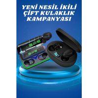 İkili Bluetooth Kulaklık Dijital Göstergeli Uzun Pil Ömrü Yüksek Ses Kaliteli