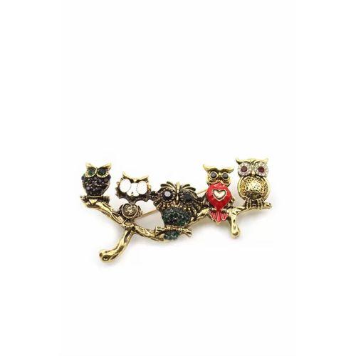 Baykuş Broş - ÇOK RENKLİ