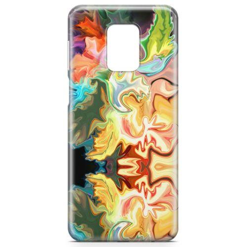 Xiaomi Redmi Note 9S Kılıf Psikedelik Likit Arka Kapak Koruma Desenli Full Koruyucu