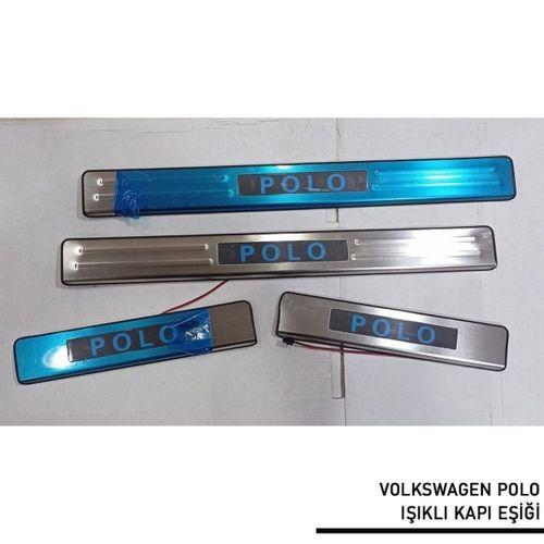 Volkswagen Polo Uyumlu -2009 Işıklı Kapı Eşiği