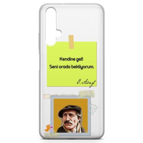 Huawei Nova 5t Kılıf Caps Özdemir Asaf Arka Kapak Koruma Desenli Full Koruyucu