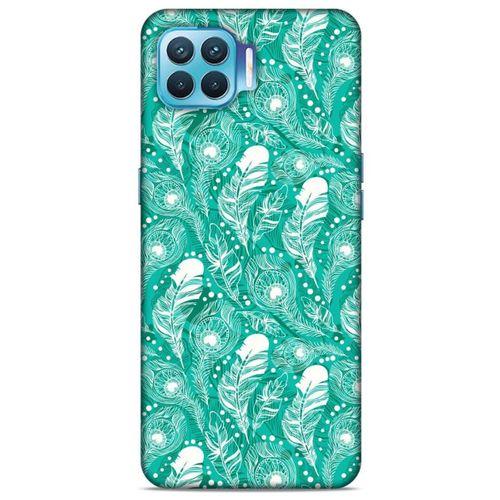 Oppo Reno 4 Lite Kılıf Desenli Özel Seri Tüyler (45) Liquid Air Kılıf