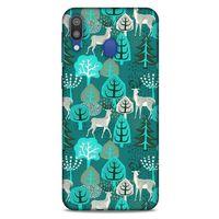 Samsung Galaxy M20 Kılıf Snowix (32) Soft Silikon Kılıf Turkuaz Beyaz