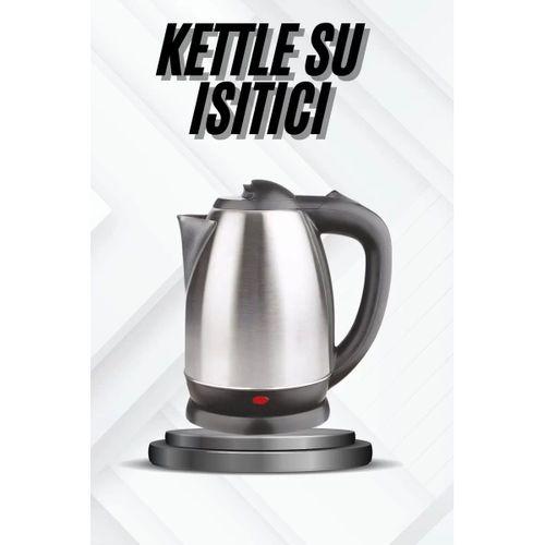 Kettle Su Isıtıcı C F Priz Uyumlu 220 - 240 V Paslanmaz Çelik Kablolu