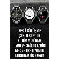 Akıllı Saat Titreşimli Pusula Nabız Ve Tansiyon Ölçer Nfc Uyumlu