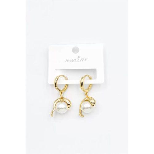 İncili Yunus Küpe - Altın