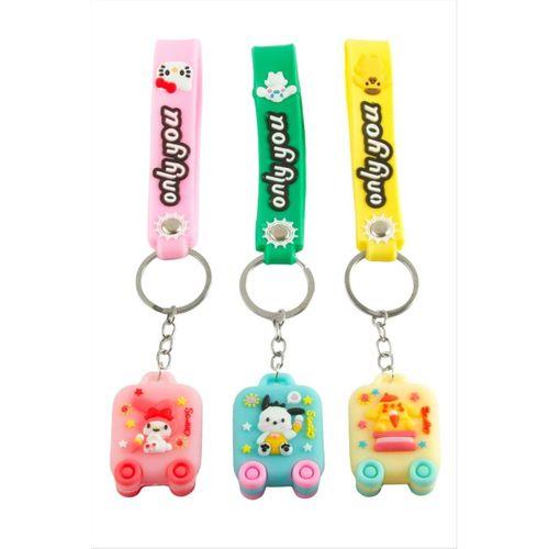 Bavul Silikon Anahtarlık