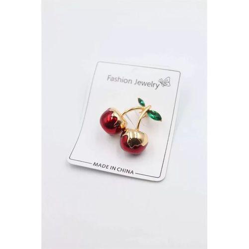 Kiraz Broş - Kırmızı