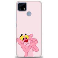 Realme C25s Kılıf HD Baskılı Kılıf - Pembe Panter + Tam Ekran Koruyucu