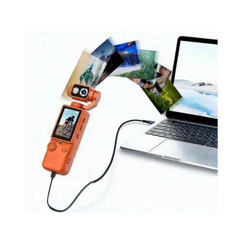 Kompakt 4k Gimbal Kamera 180 Derece Döner Başlık Stabil Video Ve Vlog Uyumlu