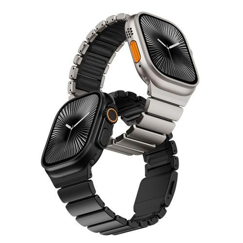 Apple Watch 7 45mm Zore KRD-149 Titanyum Silikon Kordon