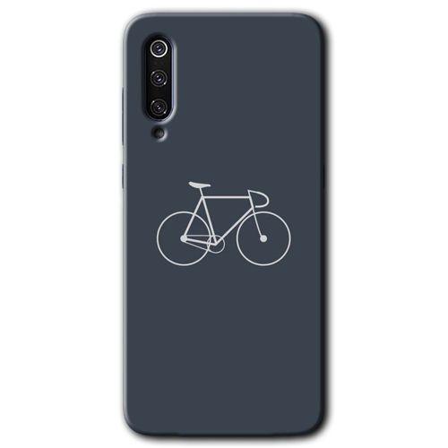 Xiaomi Mi 9 Kılıf HD Desen Baskılı Arka Kapak+Temperli Cam - Bike