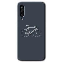 Xiaomi Mi 9 Kılıf HD Desen Baskılı Arka Kapak+Temperli Cam - Bike