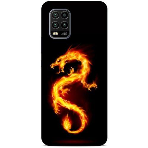 Xiaomi Mi 10 Lite Kılıf Dragons (26) Tpu Silikon Kılıf Tatoo Ateş Ejderhası
