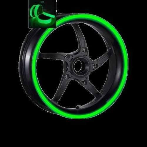 SEVGENT Gece Yanan Doğal Renk Fosforlu 7Cm X 7 M Lüks 1 Set Jant Şeridi