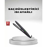 Isı Ayarlı Saç Düzleştirici Titanyum Seramik Plaka, Dijital Ekran