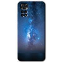 Xiaomi Redmi Note 11 Pro 5G Kılıf HD Desen Baskılı Arka Kapak+Temperli Cam - Samanyolu