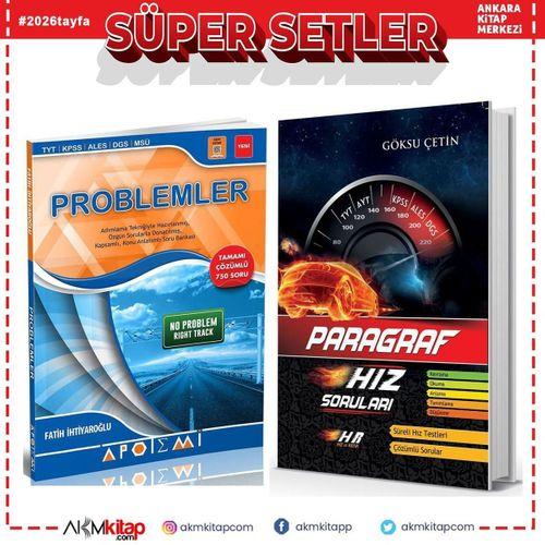 Apotemi Problemler ve Hız Renk Paragraf Soru Bankası Seti 2 Kitap