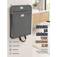 Katlanır Duvar Askılı Çamaşır Sepeti Geniş İç Hacimli Banyo Düzenleyici